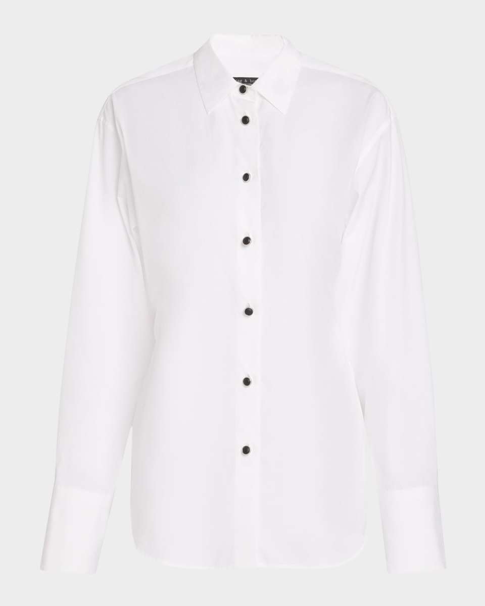 Eve Tie-Back Poplin Shirt